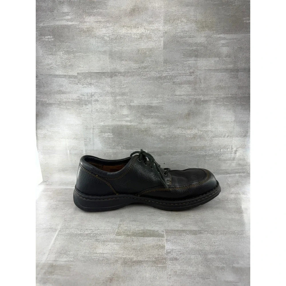 Born Men Black Leather Moc Toe Oxford Lace Up Shoes Sz 11.5 US 45.5 EU